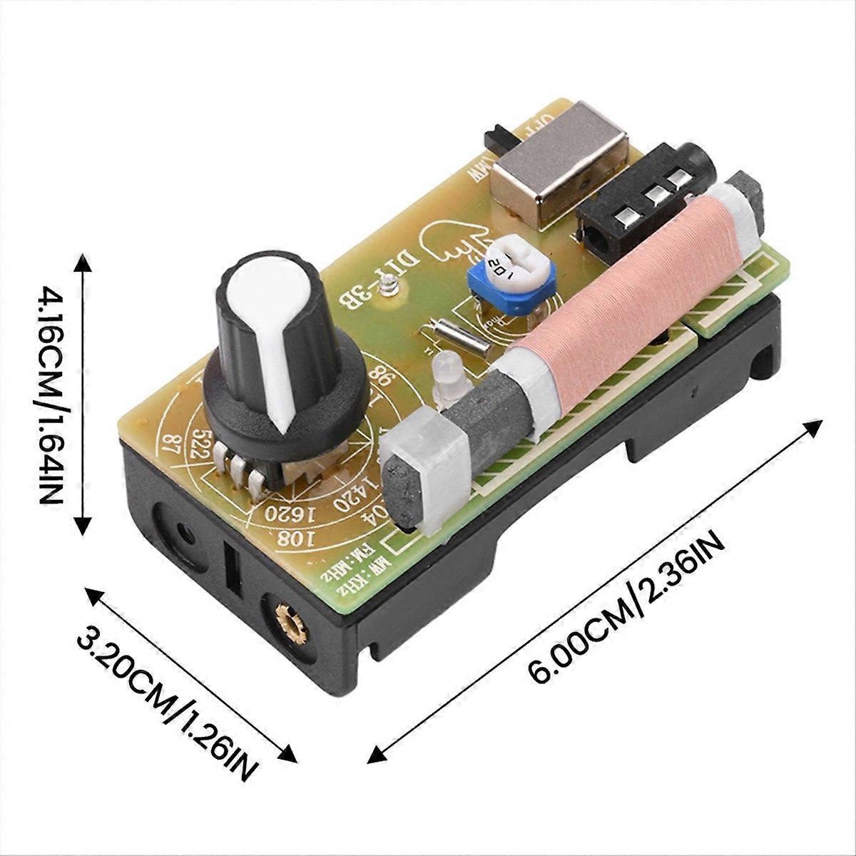 Am/fm 87-108 Mhz Digital-stereo-radio-bausatz Mit Kopfhörern, Ersatzteilen Und Diy-montageknopf