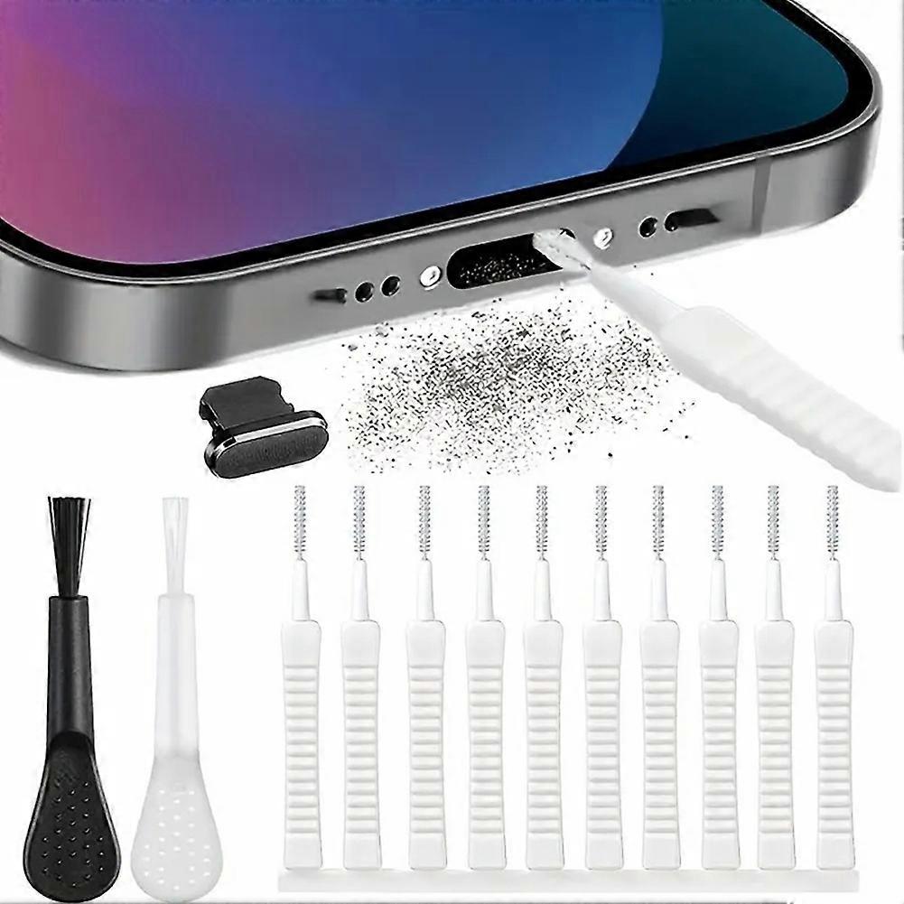 Reinigungsset Für Ladebuchsen Von Mobiltelefonen (13-teilig), Mini-antiverstopfungsbürsten Für Iphone, Airpods 4 Und Tablets.