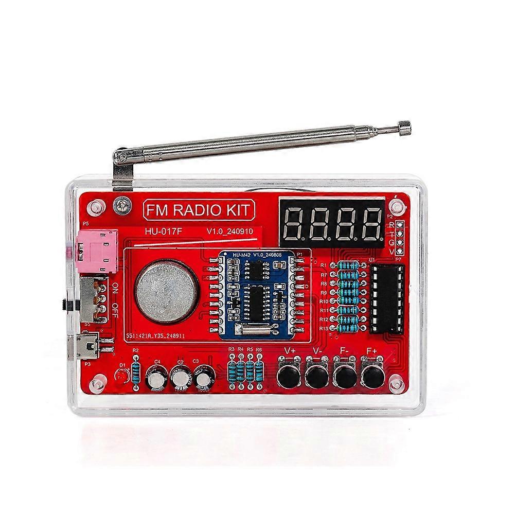 Elektronikbausatz Für Ein Fm-radio (87–108 Mhz) – Lötübungsbauteile (rda580) – Diy-lötprojekt