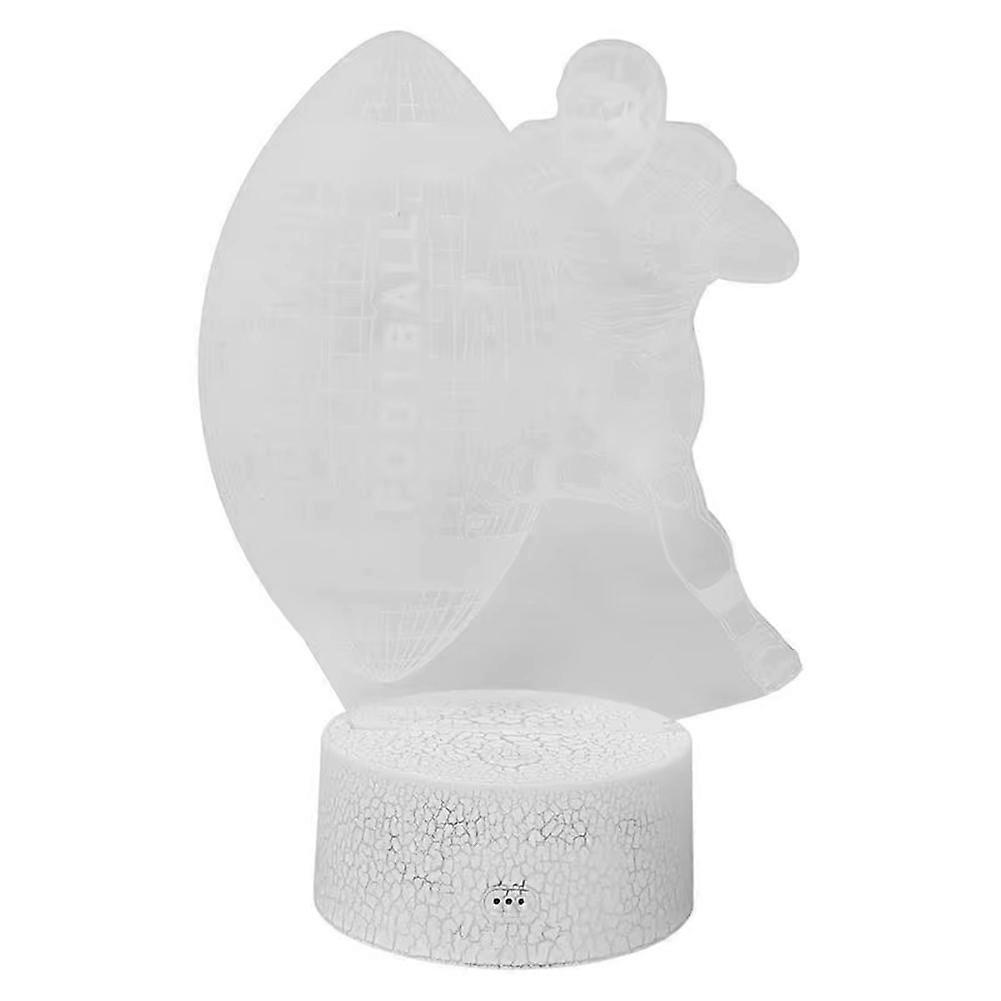 Led-lampe In Form Eines Fußballs, 3d-effekt, Acrylplatte, 16 Wechselnde Farben, Energieeffizientes Nachtlicht Für Kinder