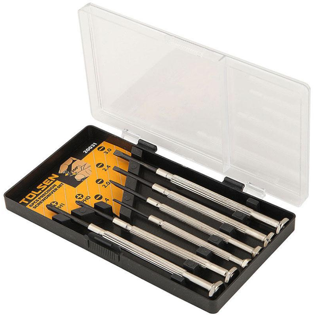 Satz 6-Tlg. Precision Eco Line Tolsen-Schraubenzieher