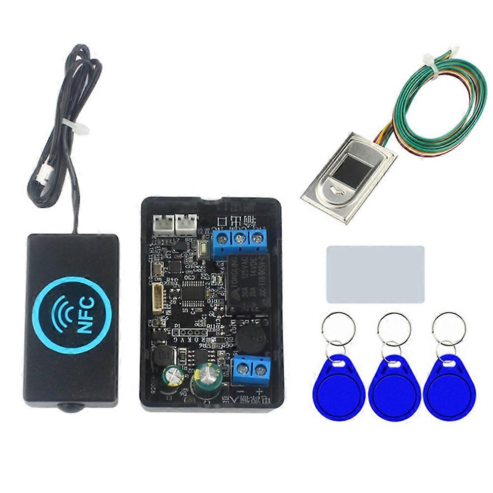 Nfc-fingerabdruck-zutrittskontrollsystem, Relaismodul Zur Steuerung Elektrischer Schlösser, Induktiver Smartcard-schalter, S2, Fingerabdruck Und Nfc