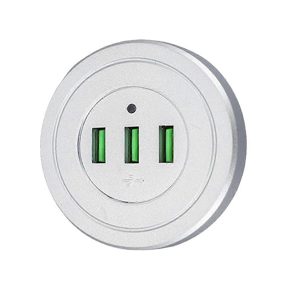 Tischladegerät Mit 3-port-usb-hub, Integrierter Ladestation Für Mobiltelefone, 3-in-1-kabelverteiler Und Schreibtisch-organizer.