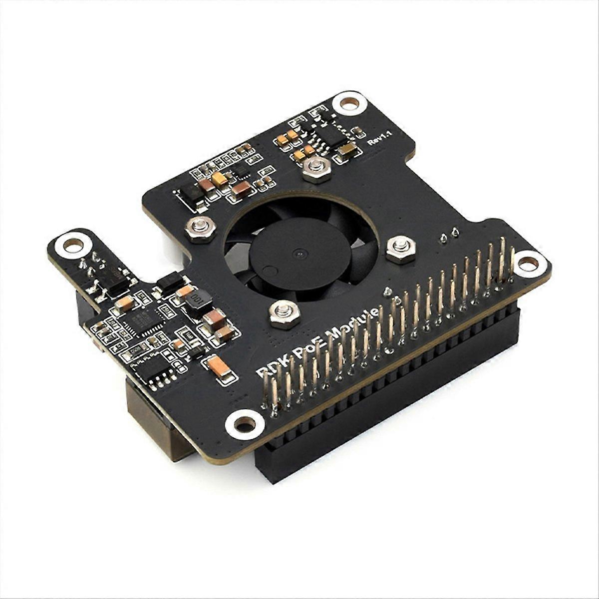 Rdk X5 Poe-modul, Power Over Ethernet (ieee 802.3af/at) Erweiterungskarte, Integrierter Lüfter Für D-robotics Rdk X5