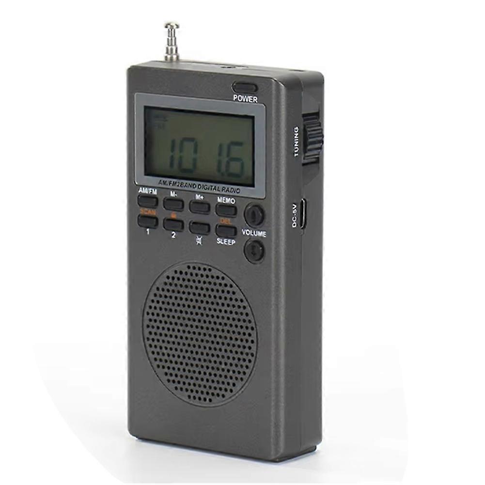 Tragbares Fm/am-radiowecker Im Taschenformat Mit Sleep-timer, Hervorragendem Empfang, Batteriebetrieben, Ideal Für Outdoor-survival-einsätze.
