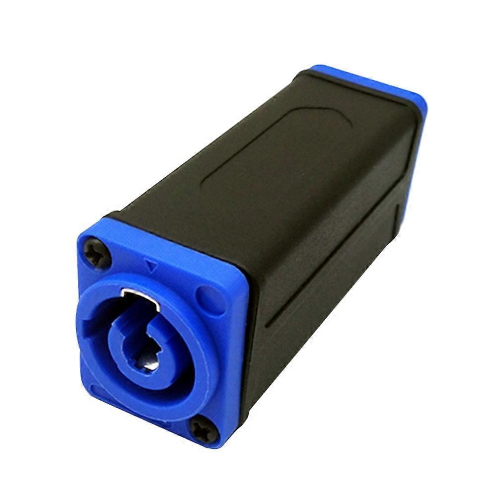 Powercon Led-netzkupplungsadapter/verlängerung, Gerader Speakon-anschluss Für Die Panelmontage, Blau Auf Blau
