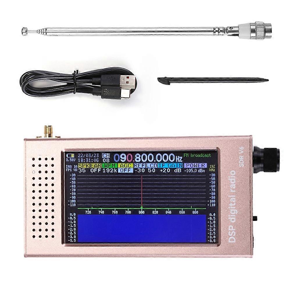 Amateurfunkempfänger Dsp Sdr V6 Mit 4,3-zoll-ips-bildschirm, Kompatibel Mit Mw, Ssb Und Cw, Für Amateurfunkkommunikation.