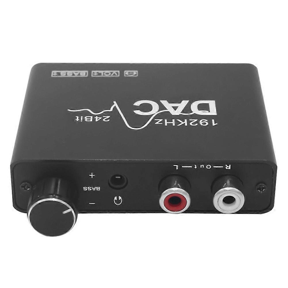 192 Khz Digital-analog-wandler (dac), Toslink Koaxial Optisch Auf 3,5 Mm Rca Analog (l/r), Audioadapter Mit Lautstärkeregler.