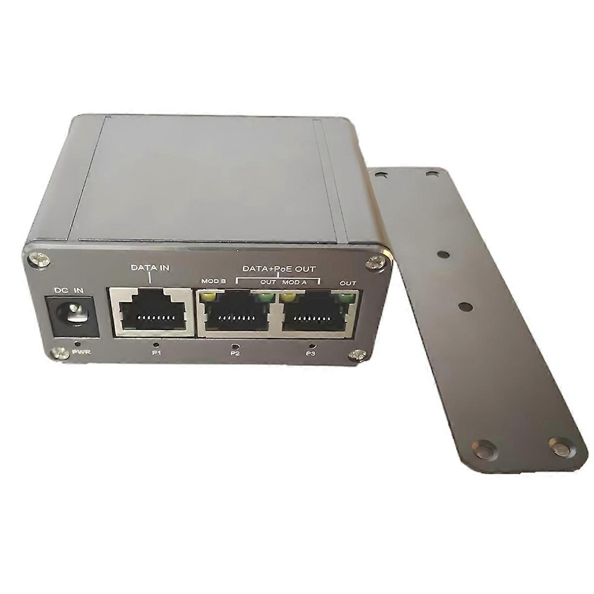 Mini-gigabit-poe-injektor Mit 3 Ports, 20–36 V Dc Eingang, Modi A Und B, 24 V Passives Poe, 60 W Maximale Ausgangsleistung