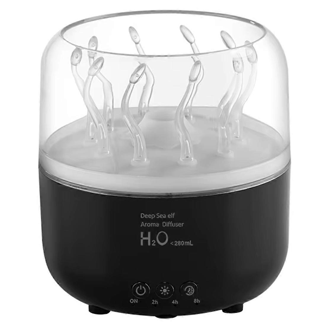 Quallenförmiger Luftbefeuchter-diffusor, 280 Ml Mit Fernbedienung, 7 Lichtfarben, Leiser Ultraschall-kaltnebel-luftbefeuchter Für Zuhause Und Büro.