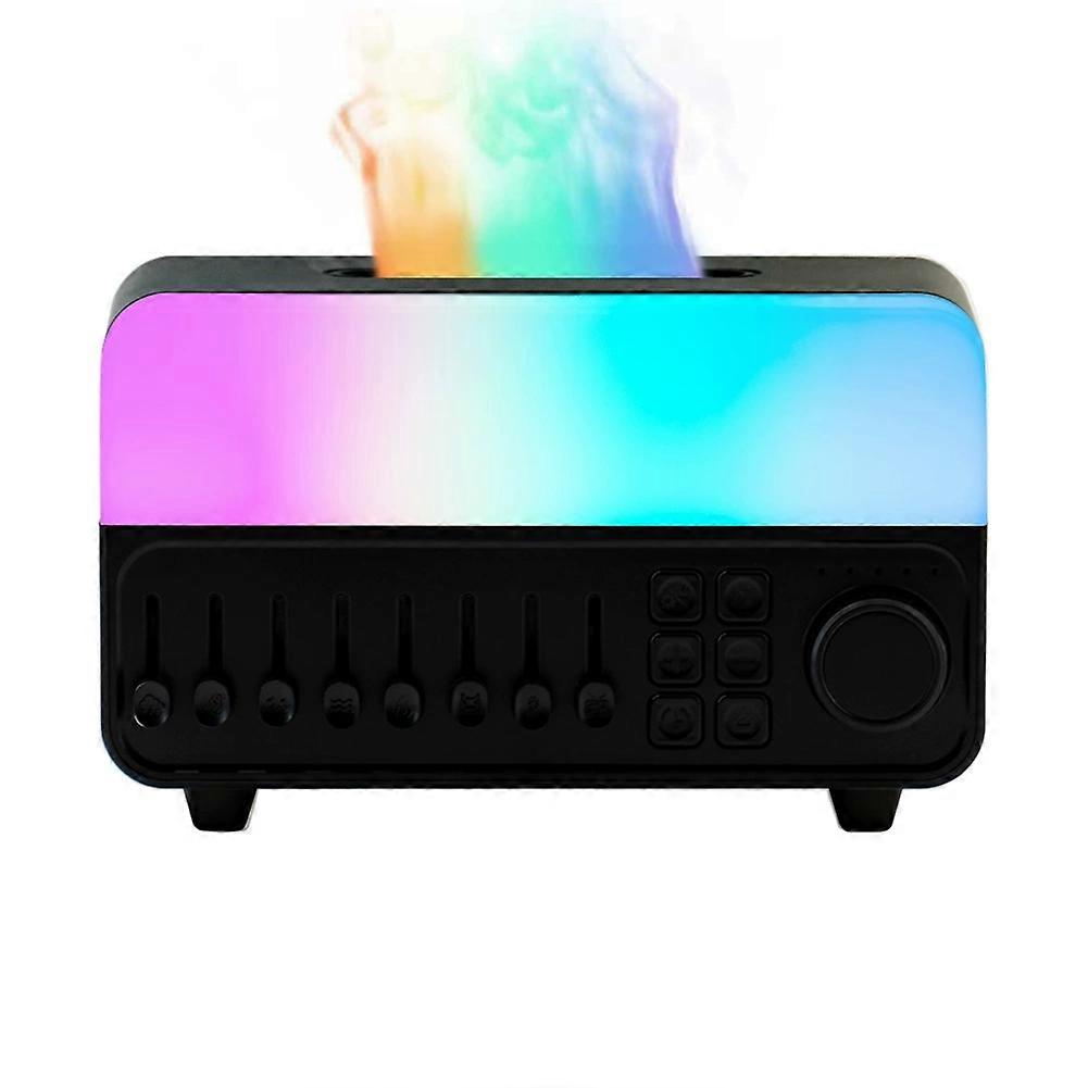 Weißrauschgenerator, Aromadiffusor, Luftbefeuchter, 7-farbige Flammenlampe, Bluetooth-lautsprecher Zum Schlafen Zu Hause Oder Im Büro.