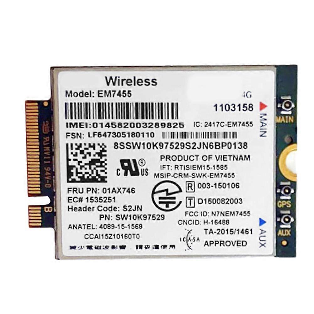 4g Lte Modul Em7455 Fru 01ax746 M2 Ngff Karte Für Lenovo Thinkpad T460 T560 L460 L560 X260 P70 P50 P40 X1