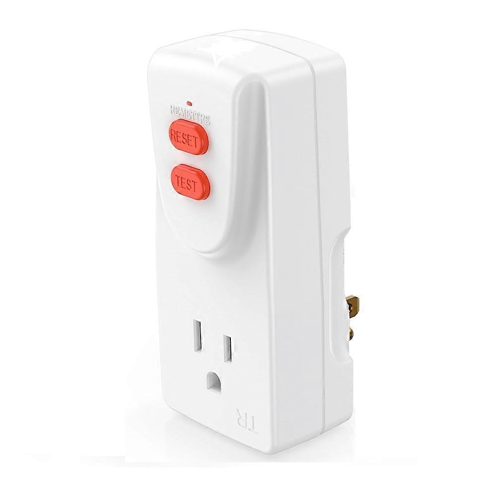 Gfci 15 A 3-poliger Adapter Mit Erdung, Tragbarer Gfci-stecker Mit Fehlerstromschutzschalter (us-stecker).