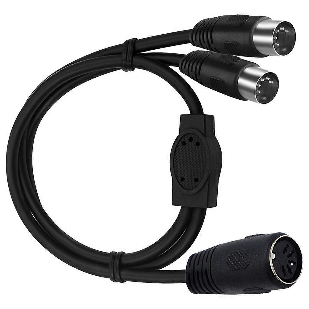 5-poliges Din-midi-y-adapterkabel, 5-poliger Din-stecker Auf 2-buchsen-midi-audioadapter
