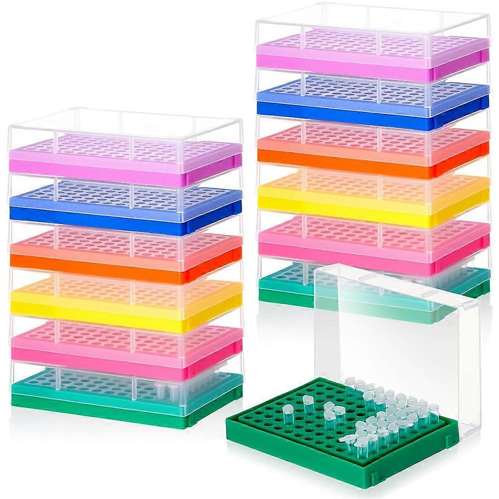Packung Mit 12 Haltern Für 0,2 Ml Mikrozentrifugenröhrchen, 96 Fächer (8 X 12 Röhrchen), Mit Deckel, Für Den Einsatz In Industrielaboren.