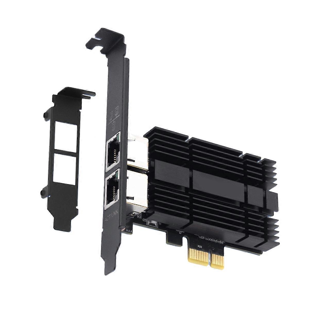 2,5g Pcie-zu-rj45-netzwerkkarte, I226-chipsatz, Gigabit-ethernet, Dual-port, 100/1000/2500 Mbit/s Netzwerkadapter Für Pc