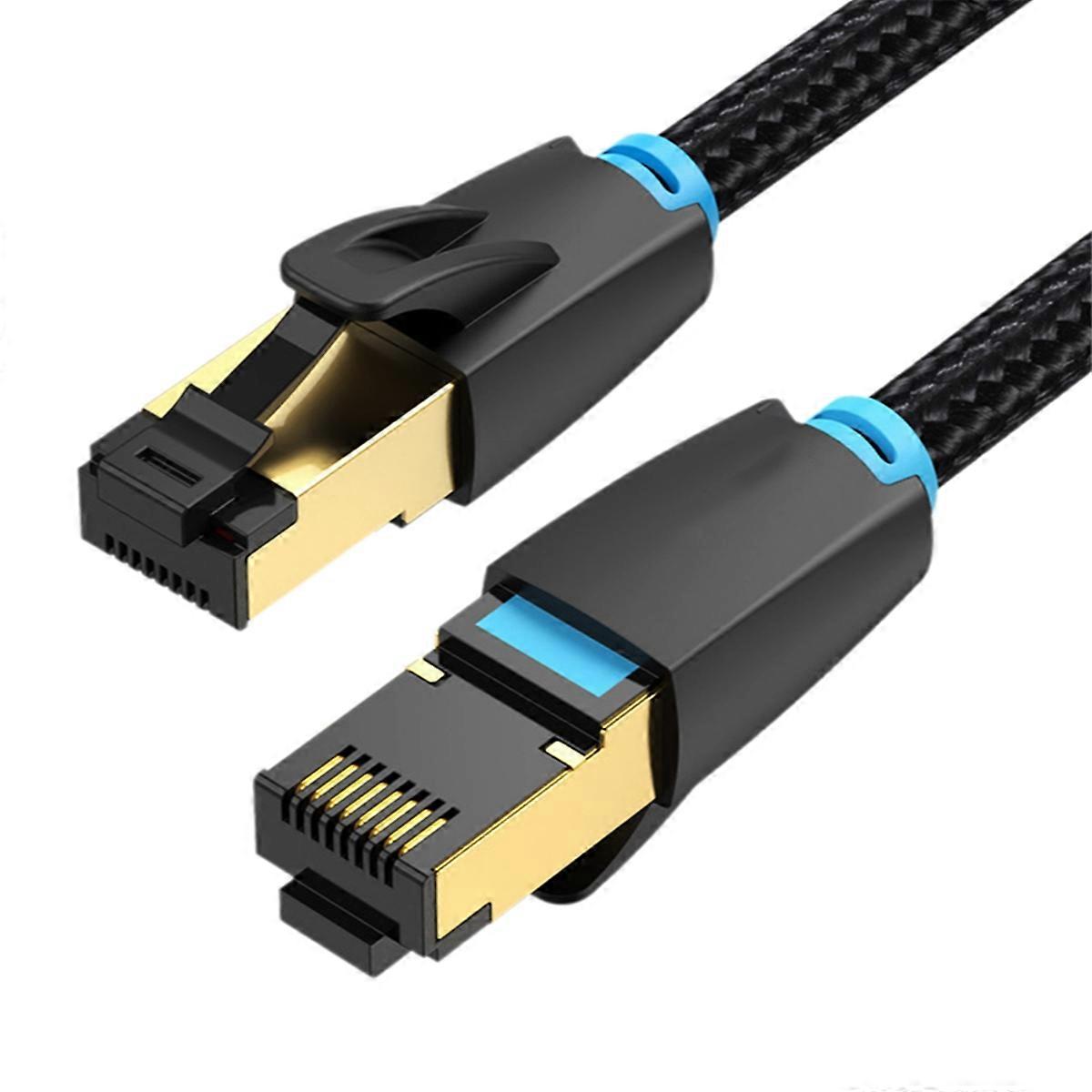 8 M Cat 8 Ethernet-kabel, Rj45-stecker, 40 Gbit/s, 2000 Mhz – Hochgeschwindigkeits-netzwerkkabel Für Gaming-pcs, Laptops Und Router