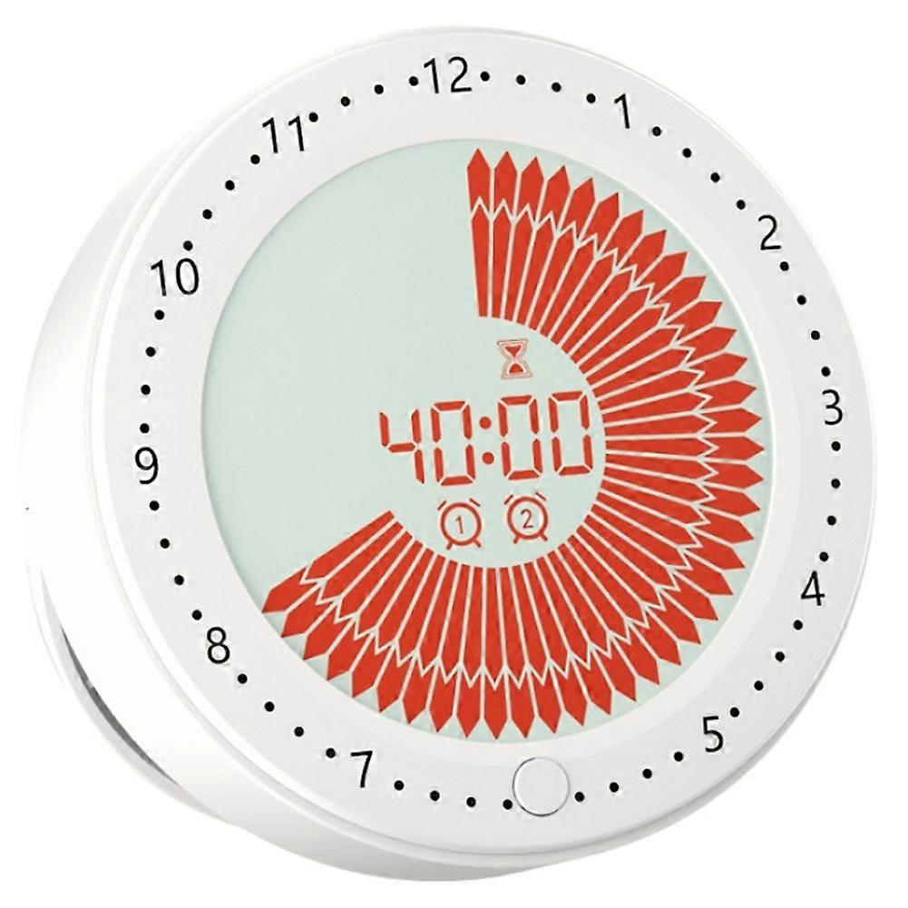 Magnetischer Küchentimer, 60-minuten-countdown Mit Visueller Anzeige Und Doppeltem Alarm, Leiser Betrieb Für Klassenzimmer Und Zuhause