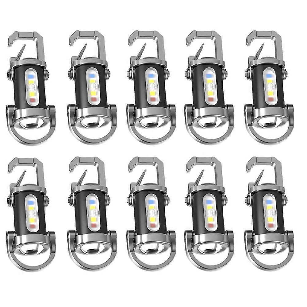 Wasserdichte Schlüsselanhänger-taschenlampe, Usb-aufladbar, Ideal Für Camping, Wandern Und Notsituationen (sos).