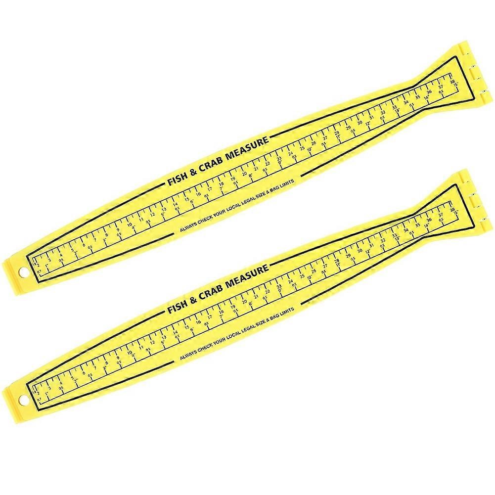 Set Aus 2 Faltbaren Messbrettern Zum Angeln, Ideal Zum Messen Von Krabben Vom Boot Oder Kajak Aus.