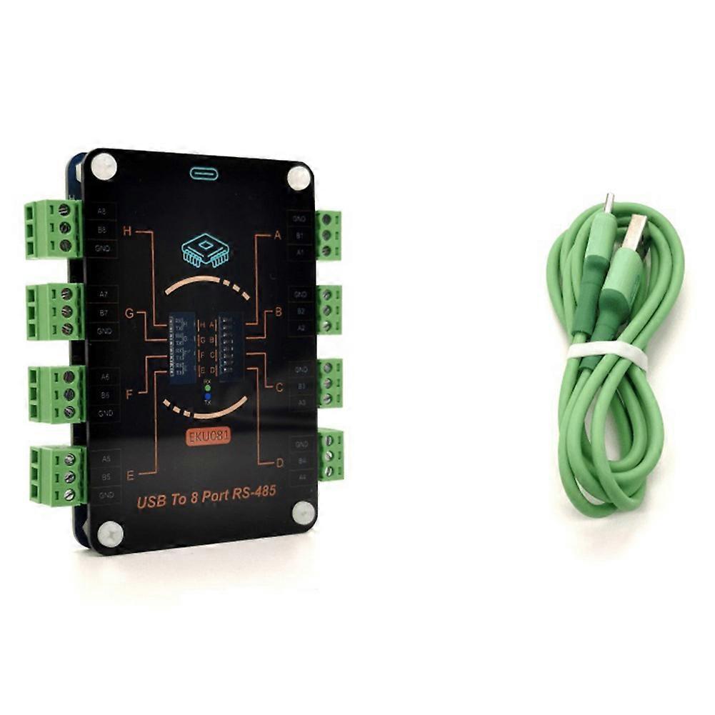 8-kanal-usb-zu-rs485-seriell-konverter, Usb-typ-c-zu-8-kanal-seriell-port-konverter, Ch348 Eku081 Erweiterungsmodul