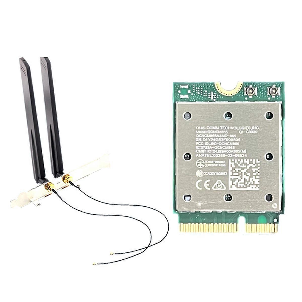 Qcncm865 Tri-band Wireless Wi-fi-karte Mit Bluetooth 5.4, 2,4 Ghz/5 Ghz/6 Ghz Wireless-netzwerkadapter Für Windows 11 Und Antenne.