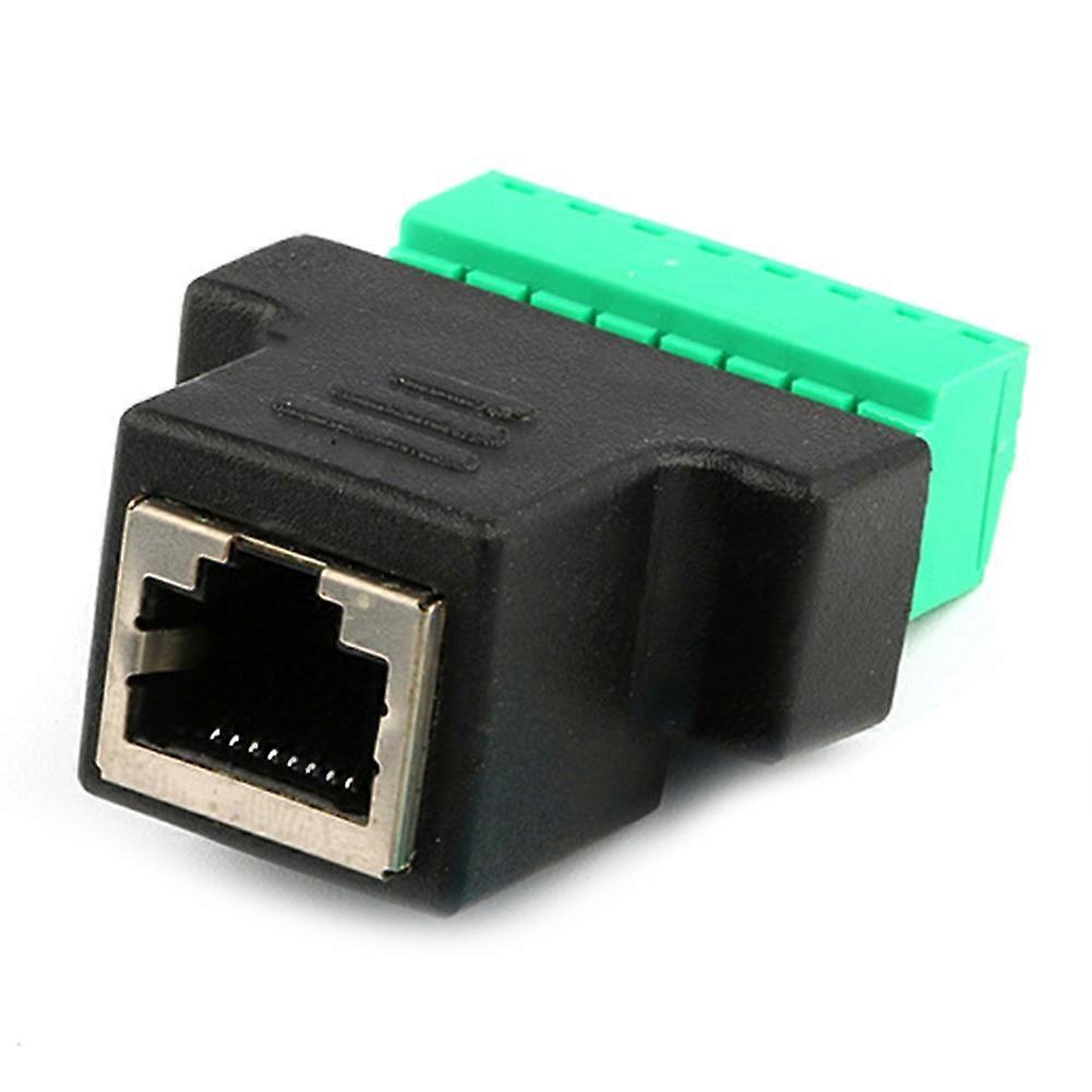 Rj45-buchse Auf 8-poligen Schraubanschluss-ethernet-kabelverlängerungsadapter, Netzwerk-schraubanschluss