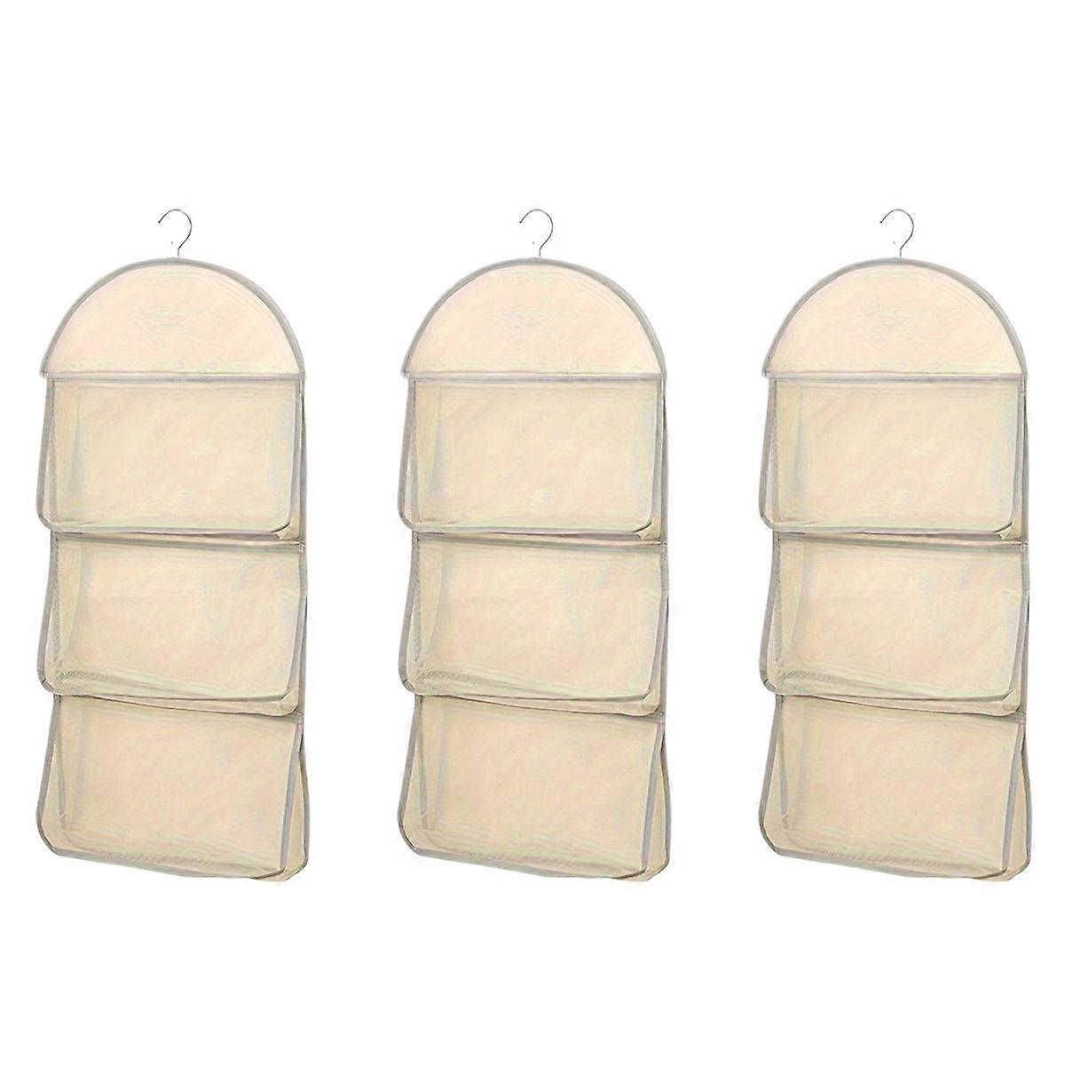 Dreistufiger Wandorganizer Für Unterwäsche, Socken Und Bhs – Transparente Tasche – 3-teilig