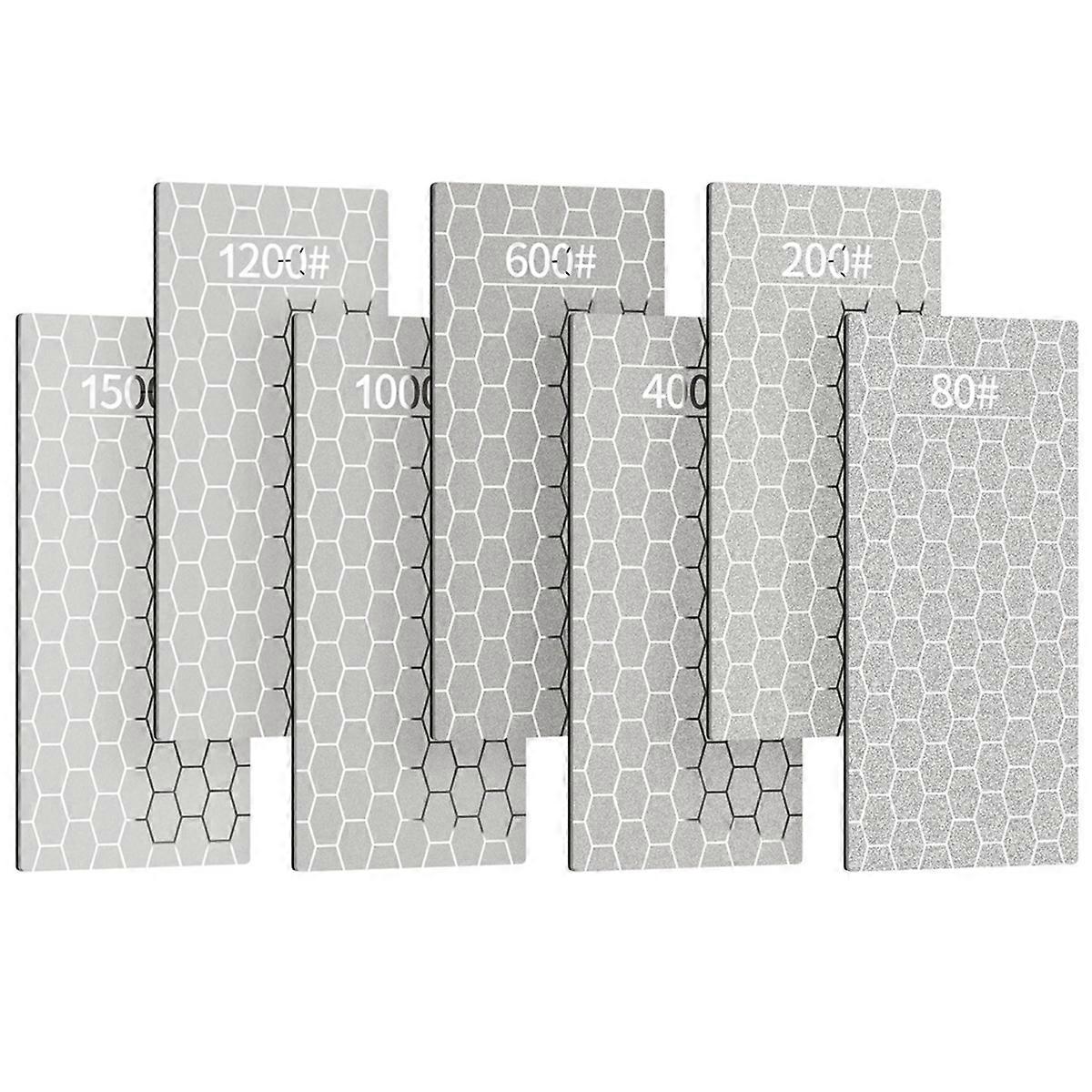Set Mit 7 Diamant-schärfsteinen, Diamant-schärfstein Für Küchen- Und Outdoormesser