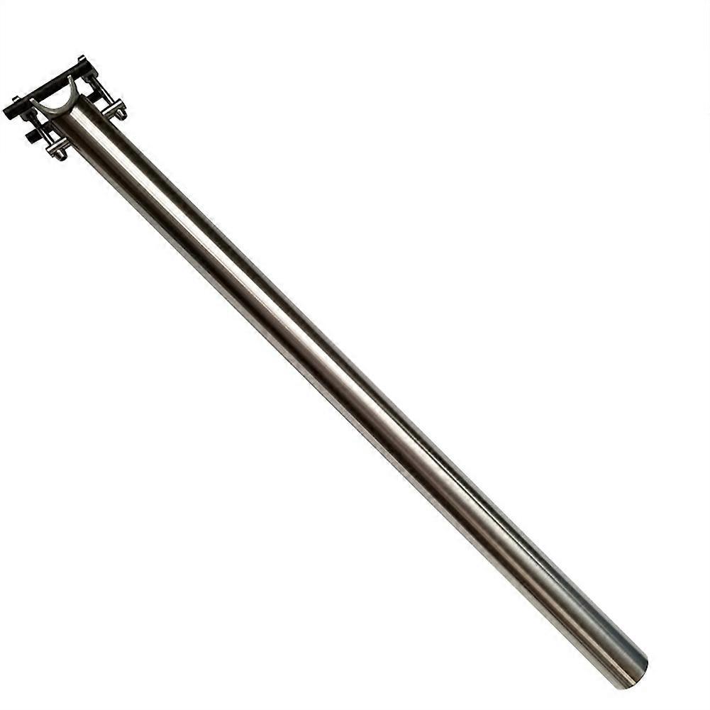 Leichte, 31,8 Mm Cnc-gefräste Sattelstütze Aus Titanlegierung 3al2.5v Für Brompton-falträder (520 Mm) – Fahrradzubehör
