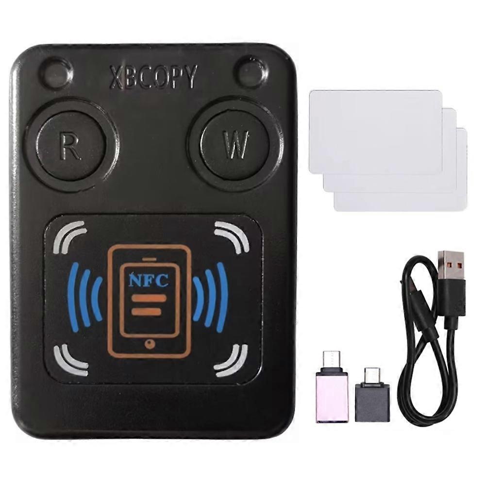 Nfc-rfid-smartcard-lesegerät/kopierer + 3 Id-chips (ic) 13,56 Mhz, 125 Khz, 250 Khz, 375 Khz, Rfid-token-duplikator