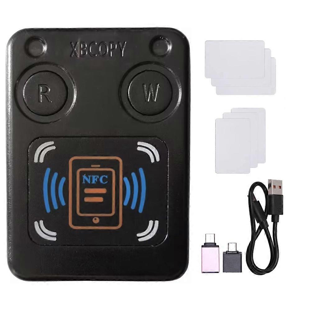 Nfc-rfid-smartcard-lesegerät/kopierer + 3 Cuid/uid-chips, 13,56 Mhz, Id 125k, 250k, 375k, Rfid-token-duplikator