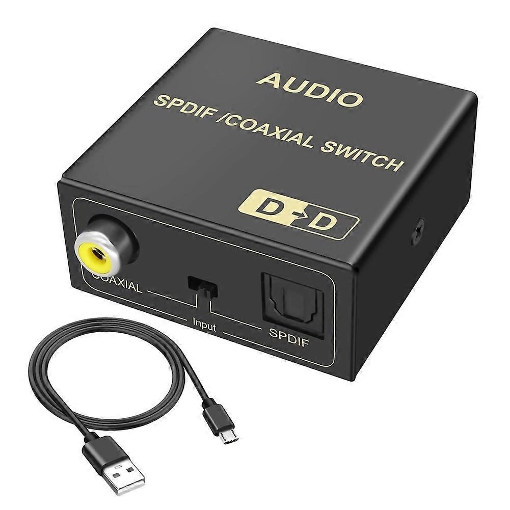 Digitaler Audio-konverter, Glasfaser-zu-koaxialkabel, Koaxialkabel Zu Fernseher, Der An Ein Digitales Audiosystem Angeschlossen Ist