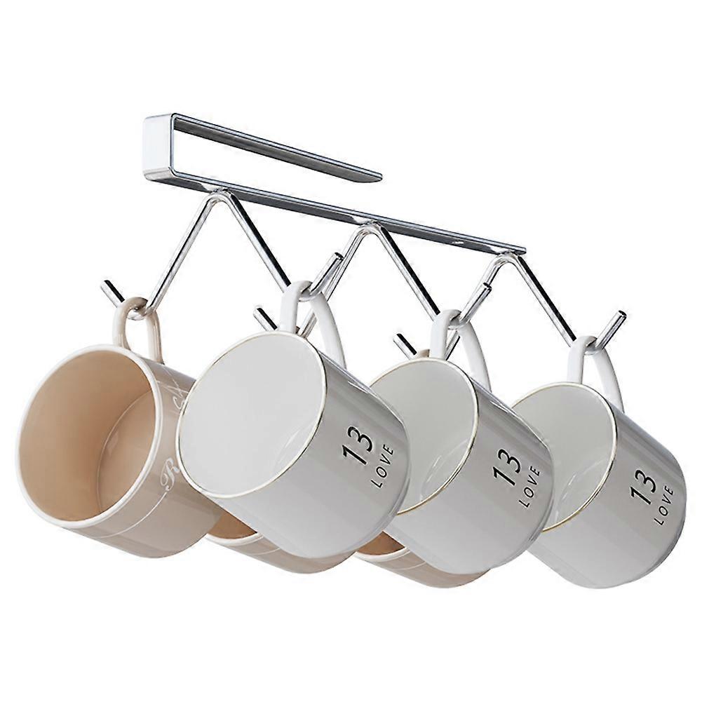 Edelstahl-becherhalter Zur Befestigung Unter Einem Schrank Mit Selbstklebender Halterung Für Optimale Küchenorganisation.