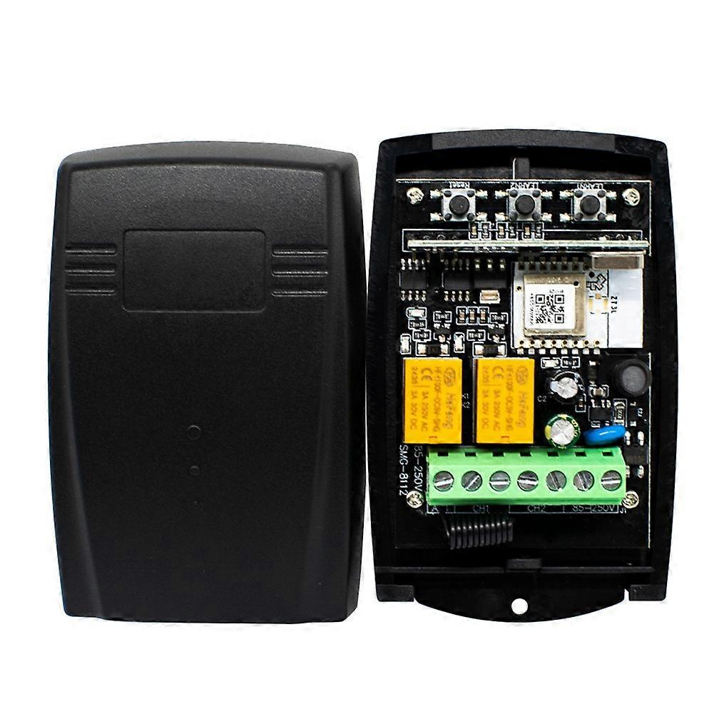 Tuya Zigbee 220v 85-250v Universal-garagentoröffner, 433 Mhz 2-kanal-empfänger, Fester Rolling-code-controller. Funktioniert Einwandfrei.