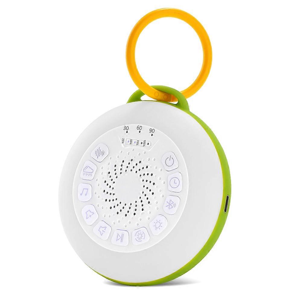 Weißrauschgenerator Mit 11 Einstellbaren Weißrauschstufen, Nachtlicht, Bluetooth-lautsprecher Und Timer (grün).