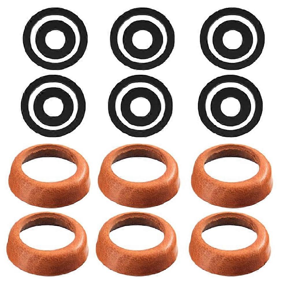 Ersatzset Bestehend Aus 3 Lederkolbenhülsen Und Gummi-o-ringen Für Die Garten-/brunnenhandpumpe Modell 75