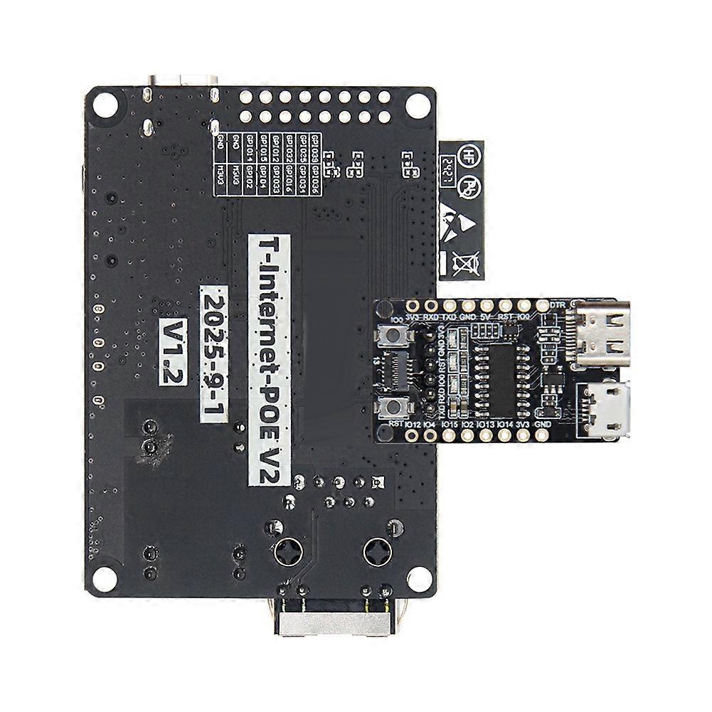 T-internet-poe V2 Erweiterungsplatine Mit Esp32 Lan8720 Programmiermodul, Ethernet-iot-modul