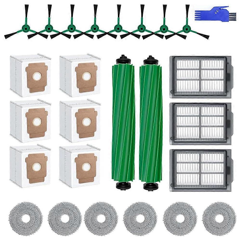 Ersatzzubehörset Für Irobot Roomba Plus 405/505 Combo: Hauptseitenbürsten, Hepa-filter, Reinigungstuch Und Staubbeutel.