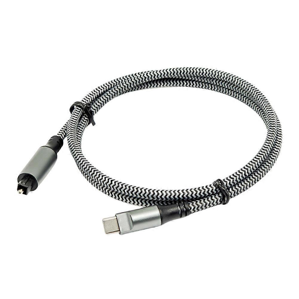 Usb-c-stecker Auf Toslink-stecker Optischer Audioadapter Usb-c-zu-spdif-digitalwandler Für Laptops.