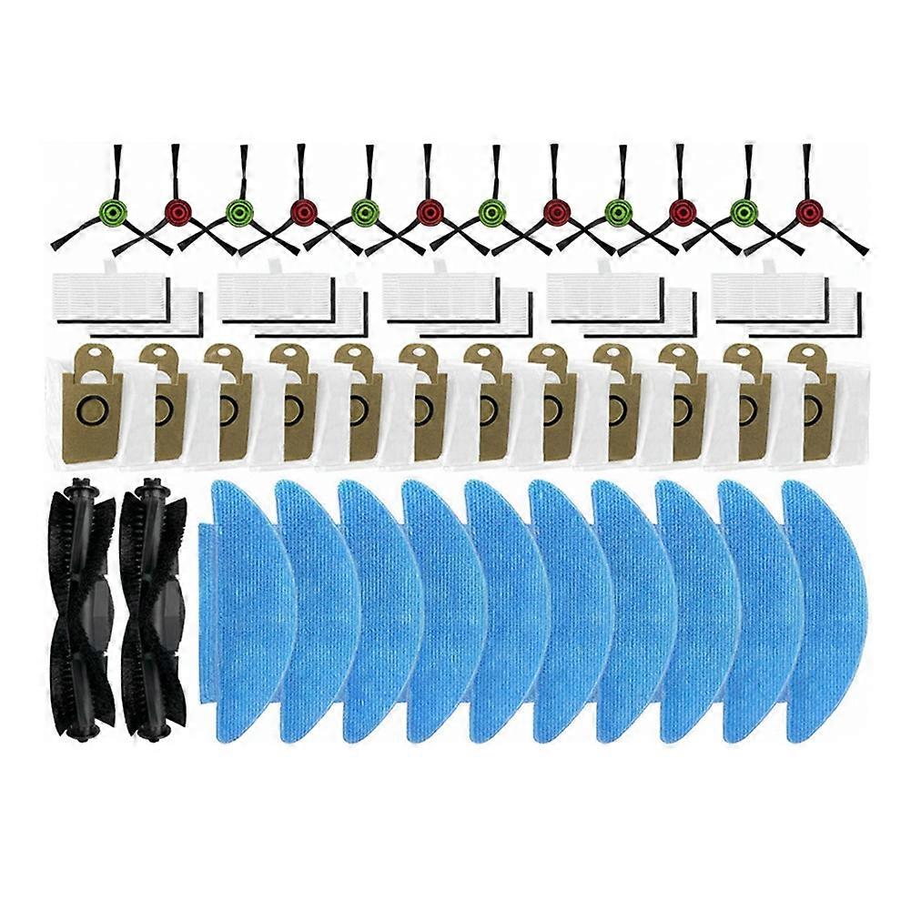 Ersatzteile Für Medion X20 Sw+ (md 11415) Und Medion X21 Sw+ (md 11500): Hauptseitenbürste, Hepa-filter, Reinigungstuch Und Staubbeutel.
