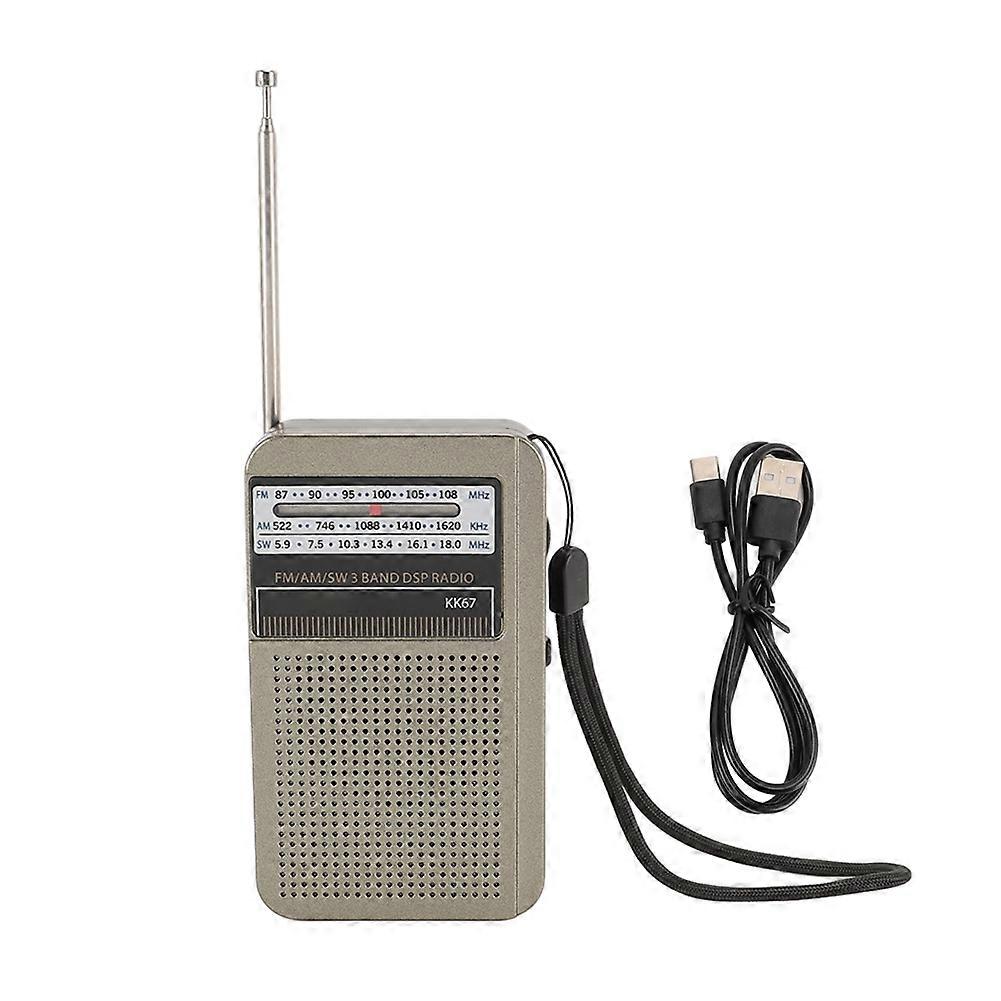 Miniatur-tragbares Fm/am/sw-radio Mit 3,5-mm-kopfhöreranschluss Für Den Innen- Und Außenbereich In Notfällen