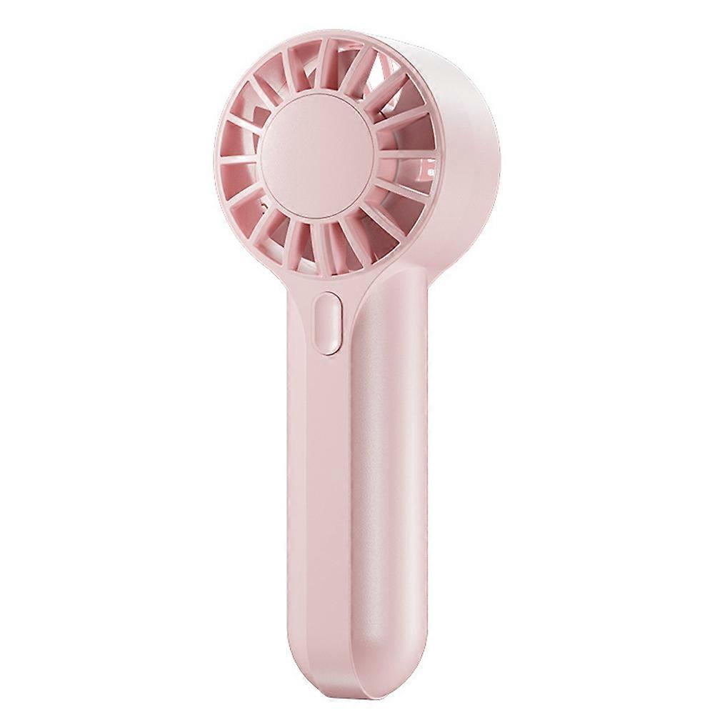 Kleiner, Tragbarer Ventilator, Wiederaufladbar Über Usb, Leistungsstark Und Leicht Zu Transportieren, Rosa.