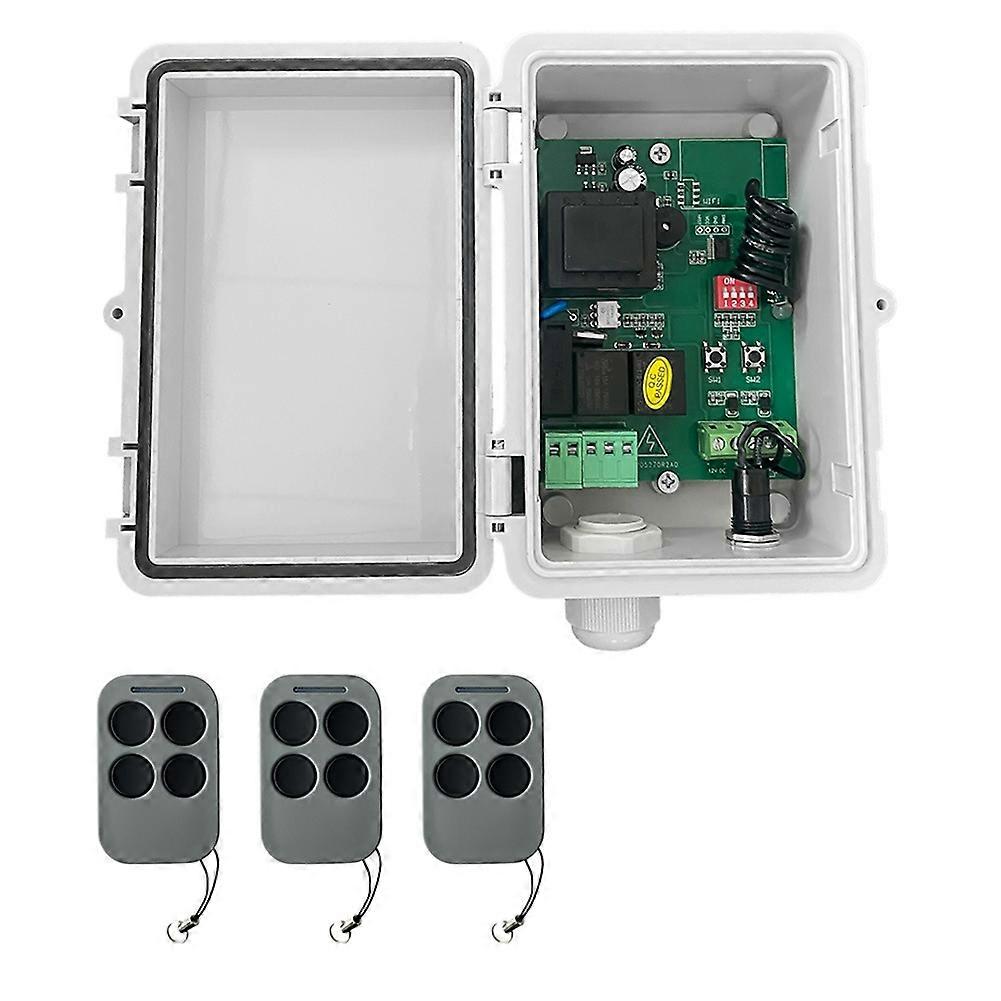 Steuerplatine Für Ac220v Rollladen + 3 Rohrmotorempfänger Für Garagentor-fernbedienung