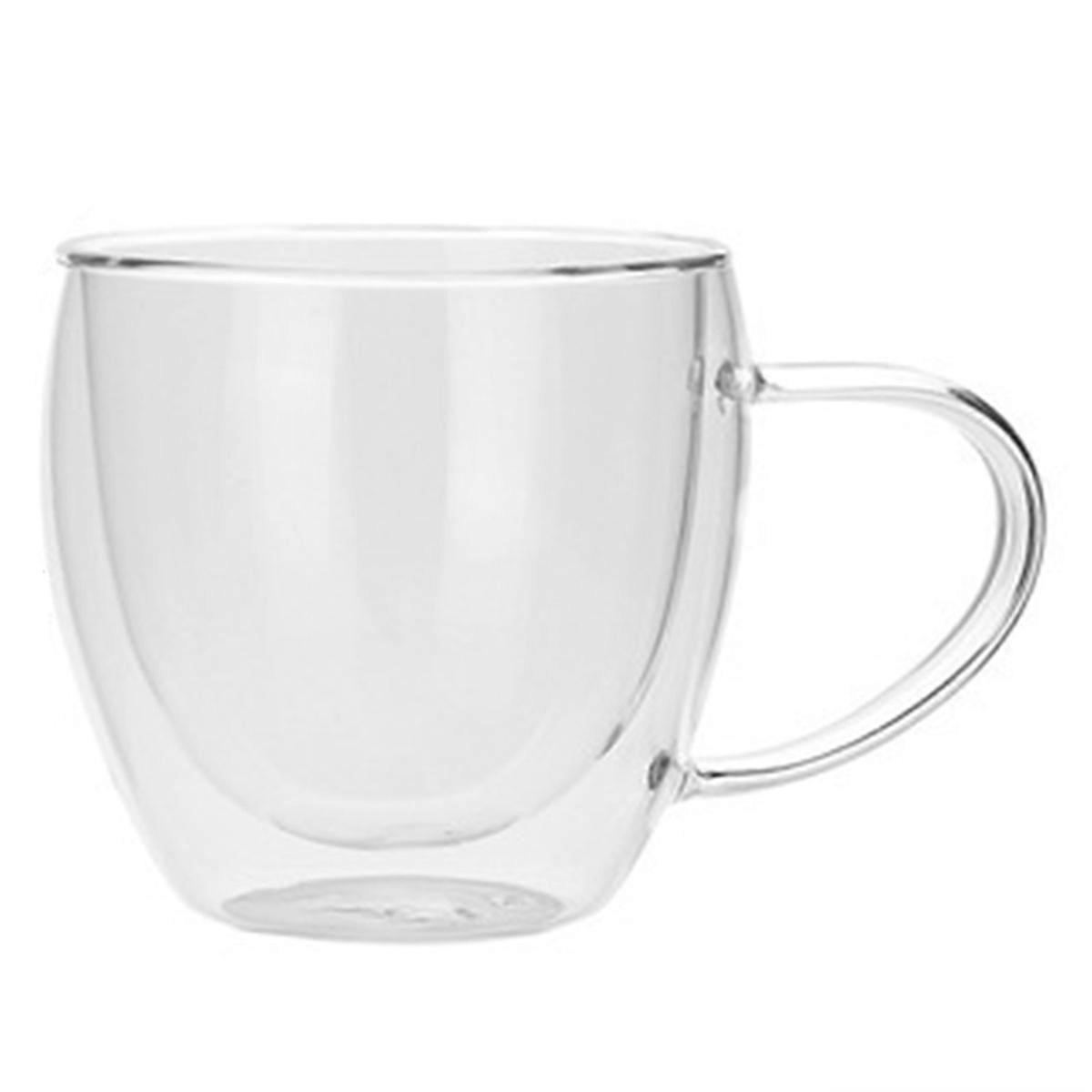 Doppelwandige Teetasse Aus Borosilikatglas, Becher Für Kaffee, Milch Oder Wasser, 250 Ml