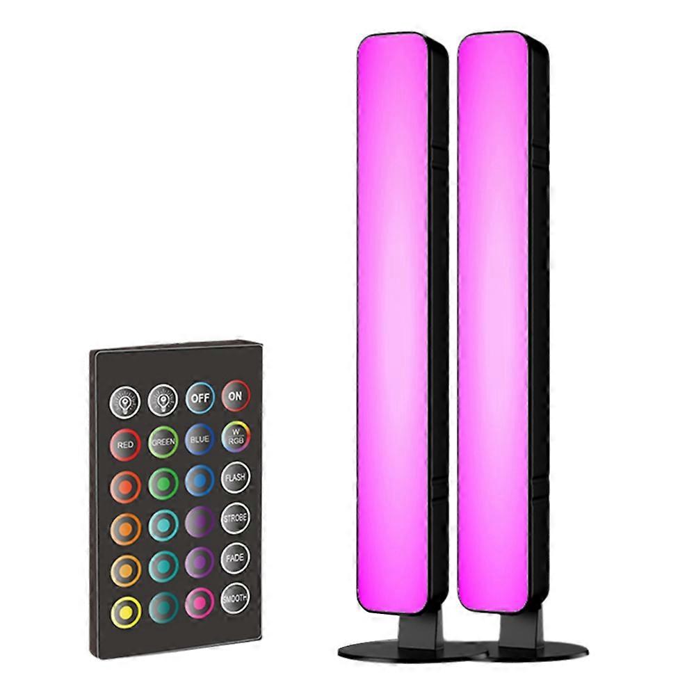 Set Mit 2 Wiederaufladbaren Rgb-lichtleisten, Ideal Zur Beleuchtung Eines Spielzimmers Oder Zur Schaffung Einer Festlichen Atmosphäre. Perfekt Für Musik Und Partys.
