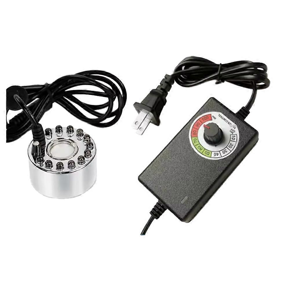 Ultraschall-luftbefeuchter Mit Einstellbarer Nebelmenge Für Steingärten Und Bonsai. Inklusive Transformator (us-stecker).