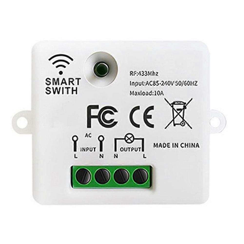 433-mhz-funk-schalter, Bedienfeld, 10-a-minischalter, Empfänger-/sendermodul Für Schlafzimmer
