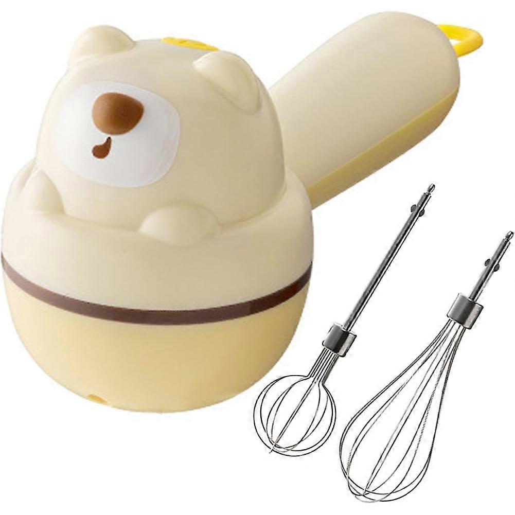 Kabelloser Handmixer, 3 Geschwindigkeitsstufen, Ansprechendes Design, Mit 2 Rührköpfen Und Abnehmbarem Schneebesenaufsatz.