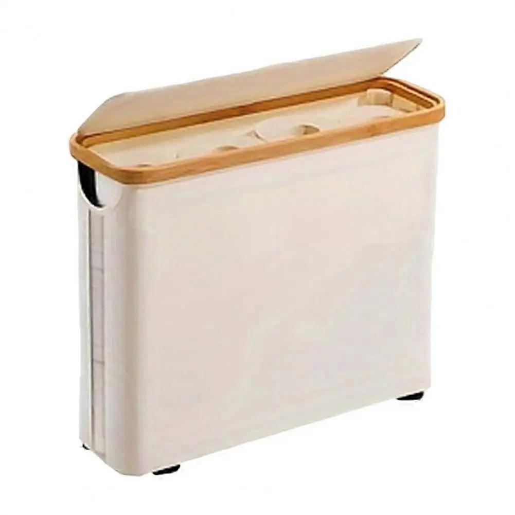 Toilettenpapierkorb Mit Deckel, Großes Fassungsvermögen, Faltbar Und Atmungsaktiv, Toilettenpapierspender